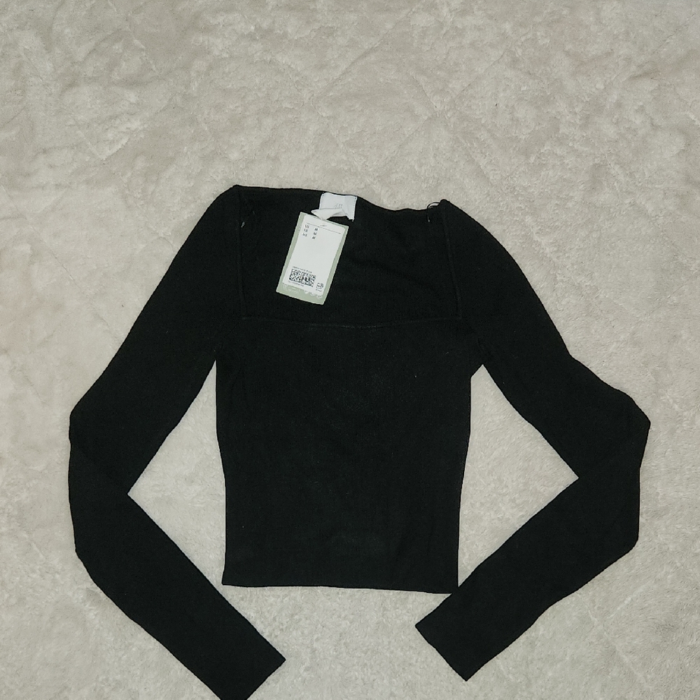 H&M Square Neck Sweater Top